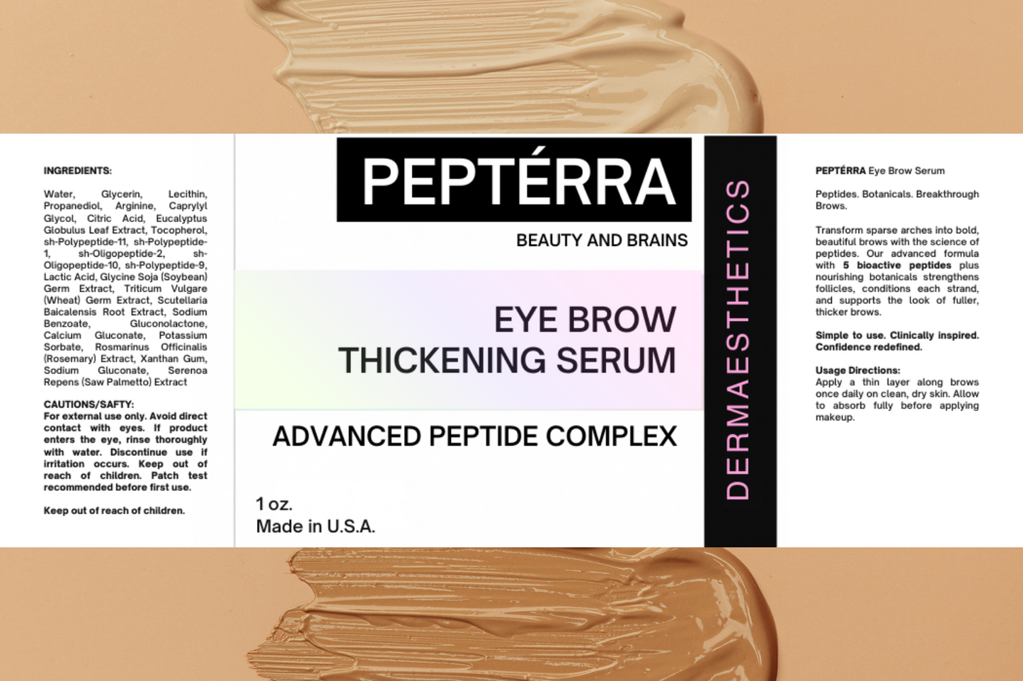 PEPTÉRRA Peptide Eye Brow Thickening Serum